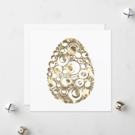 ハッピーイースターエレガント金ゴールドルイースターエッグ シーズンカード