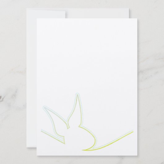 ハッピーイースターカスタムシックヴィンテージ素朴ファームハウス カード (裏面)