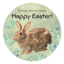 ハッピーイースターカスタムスウィートかわいいパステルバニーフローラ