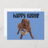 ハッピーイースターカスタムドッグはがき ポストカード (正面/裏面)
