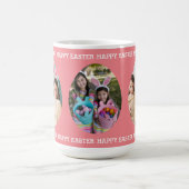 ハッピーイースターカスタム3エッグフォトコラージホリデー コーヒーマグカップ (中央)