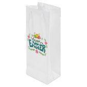 ハッピーイースターカラフルイースターエッグワイン抱き枕 ワインギフトバッグ (裏面アングル)