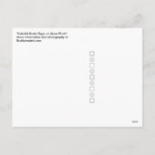 ハッピーイースターカラフルエッグスオングラス写真はがき シーズンポストカード (裏面)