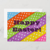 ハッピーイースターカラフルリボン シーズンポストカード (正面/裏面)