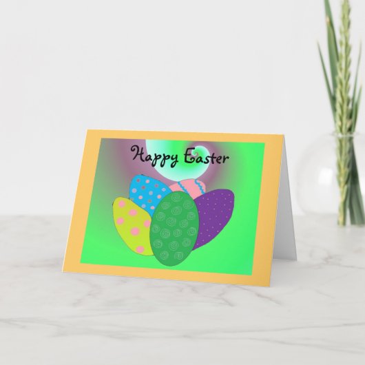 ハッピーイースターカラフル卵 シーズンカード (正面)