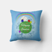 ハッピーイースターカラフル惑星 クッション (裏面)