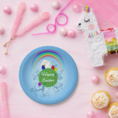 ハッピーイースターカラフル惑星 ペーパープレート (パーティー)