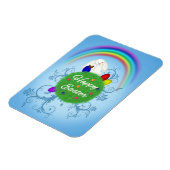 ハッピーイースターカラフル惑星 マグネット (左側)