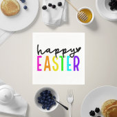 ハッピーイースターカラフル表の設定 スタンダードカクテルナプキン