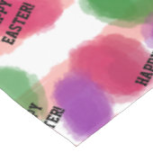 ハッピーイースターカラフル豆水色 テーブルクロス (アングル)