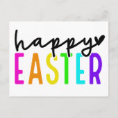 ハッピーイースターカラフル シーズンポストカード (正面)