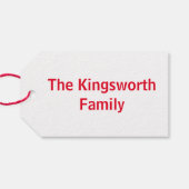 ハッピーイースターカラフル パーソナライズされた ギフトタグ (裏面横)