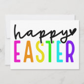 ハッピーイースターカラフル パーソナライズされた シーズンカード (正面)