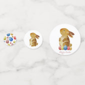 ハッピーイースターカラフル- Eggsテーブル分散プレゼント コンフェッティ (正面)