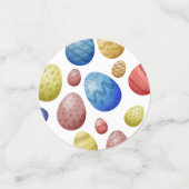 ハッピーイースターカラフル- Eggsテーブル分散プレゼント コンフェッティ (スモール正面)