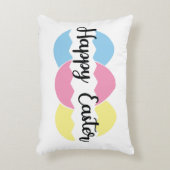 ハッピーイースターカラーパステルエッグ アクセントクッション (正面(垂直))