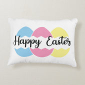 ハッピーイースターカラーパステルエッグ アクセントクッション (裏面)