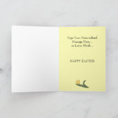 ハッピーイースターカーカスタムドまたはバ空白のニーカード シーズンカード (内部)