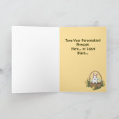 ハッピーイースターカーカスタムドまたはバ空白のニーカード シーズンカード (内部)