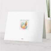 ハッピーイースターカードかわいいバニー カード (裏面)