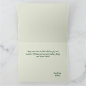 ハッピーイースターカードかわいいバニー カード (内部)