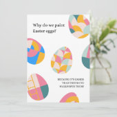 ハッピーイースターカードとジョークおもしろい付き シーズンカード (スタンド正面)