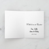 ハッピーイースターカードモダンフローラ シーズンカード (内部)