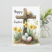 ハッピーイースターカード、イエズス十字復活祭エッグ シーズンカード (スタンド正面)