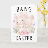 ハッピーイースターカード カード (黄色い花)