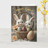 ハッピーイースターカード カード (黄色い花)