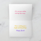 ハッピーイースターカード シーズンカード (内部)