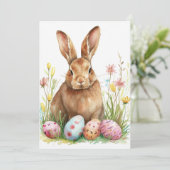 ハッピーイースターカード、バニーイースターエッグ シーズンカード (スタンド正面)