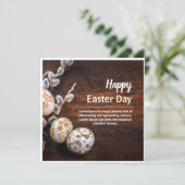 ハッピーイースターカード（四角） シーズンカード (スタンド正面)