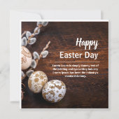 ハッピーイースターカード（四角） シーズンカード (正面)