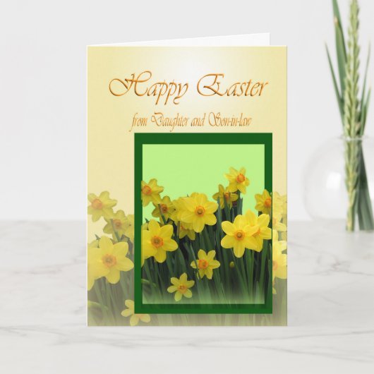 ハッピーイースターカード:娘と息子の法律 シーズンカード (正面)