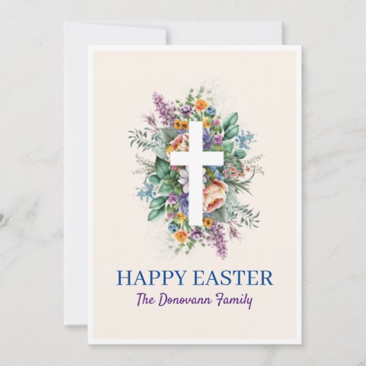 ハッピーイースターカード 招待状 (正面)