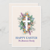 ハッピーイースターカード 招待状 (正面/裏面)