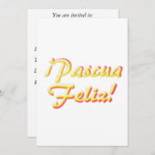 ハッピーイースターカード 招待状 (正面/裏面)