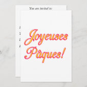 ハッピーイースターカード 招待状 (正面/裏面)