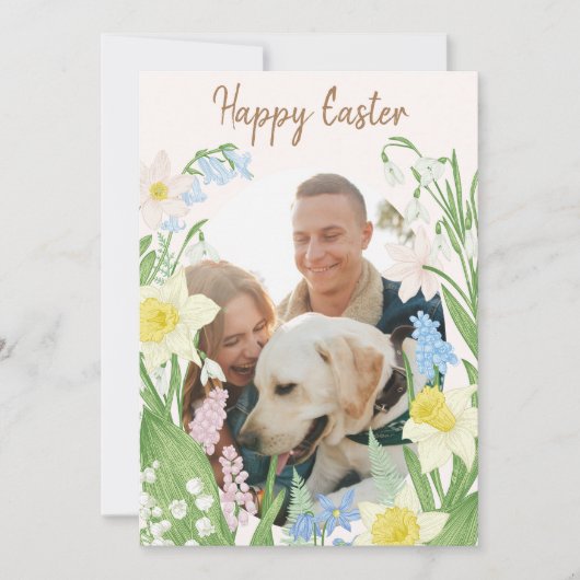 ハッピーイースターカード 招待状 (正面)