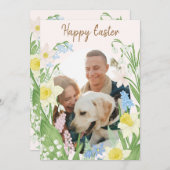 ハッピーイースターカード 招待状 (正面/裏面)