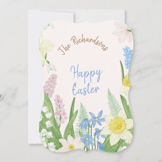 ハッピーイースターカード 招待状 (正面)