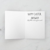 ハッピーイースターカード/Jelly Beansのパーソナライズ、名詞 カード (内部)