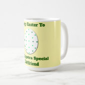 ハッピーイースターガールフレンド コーヒーマグカップ (正面右)