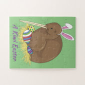 ハッピーイースターキウイとイースターエッグ ジグソーパズル (横)