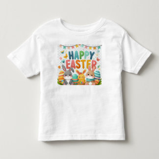 ハッピーイースターキッズウェア トドラーTシャツ