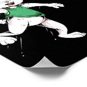 ハッピーイースターキッズボーイズバニーダンクバスケットボールイースト ポスター (角)