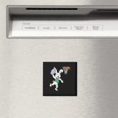 ハッピーイースターキッズボーイズバニーダンクバスケットボールイースト マグネット (インサイチュ (食洗機))