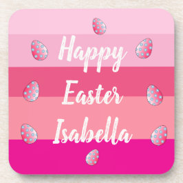 ハッピーイースターキャンディカラーと卵 コースター