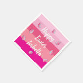 ハッピーイースターキャンディカラーと卵 スタンダードカクテルナプキン (角)